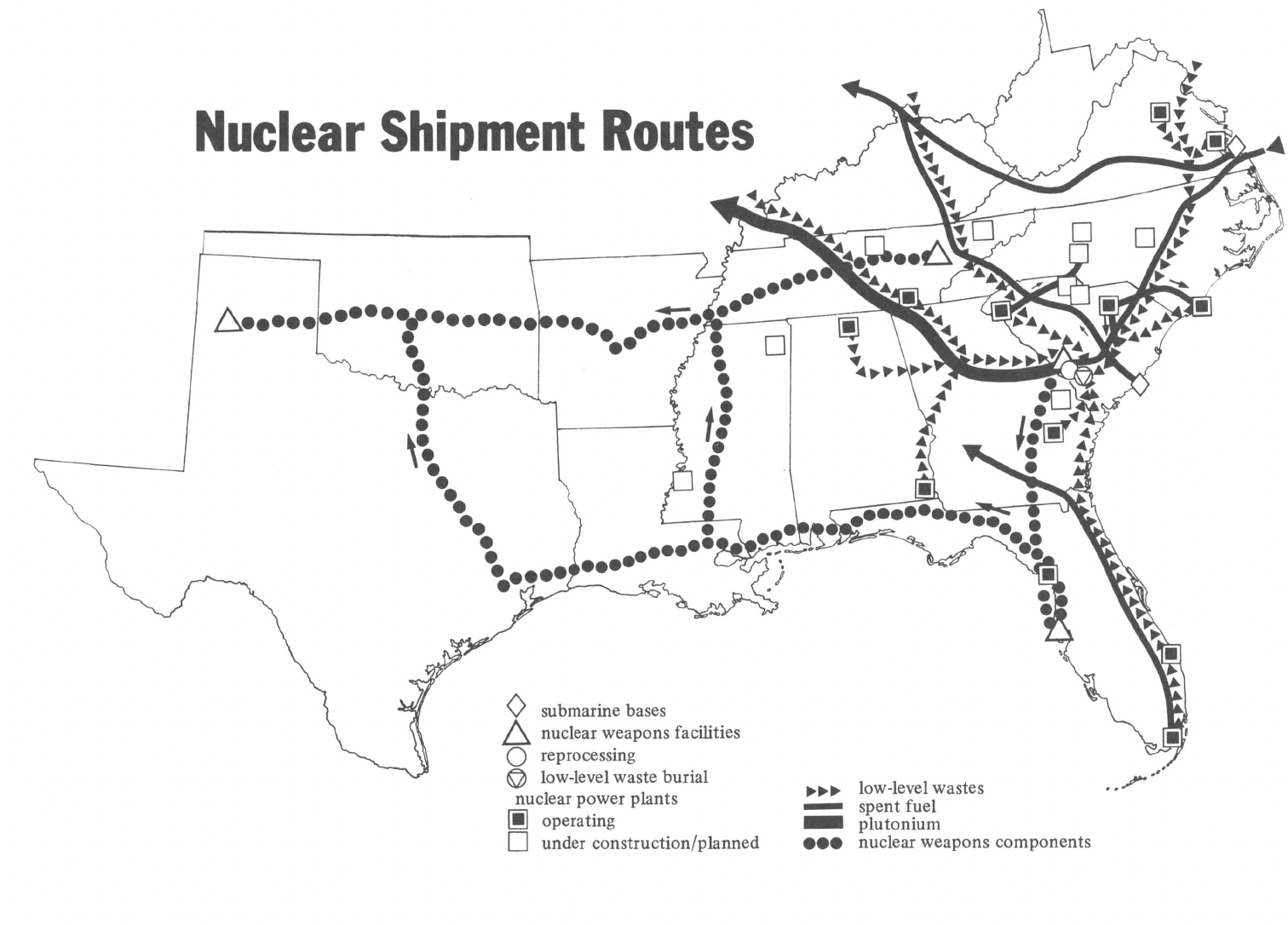 Death Trips Transportation of Nuclear Wastes Facing South